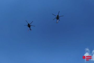 Над Гянджой проводятся показательные полеты военных самолетов Азербайджана и Турции – ОБНОВЛЕНО  - ФОТО