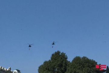 Над Гянджой проводятся показательные полеты военных самолетов Азербайджана и Турции – ОБНОВЛЕНО  - ФОТО