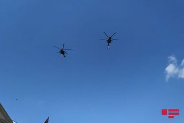 Над Гянджой проводятся показательные полеты военных самолетов Азербайджана и Турции – ОБНОВЛЕНО  - ФОТО