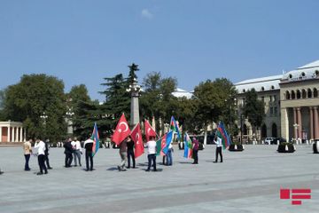 Над Гянджой проводятся показательные полеты военных самолетов Азербайджана и Турции – ОБНОВЛЕНО  - ФОТО