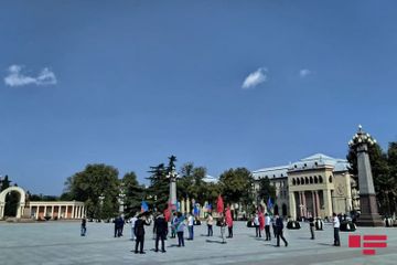 Над Гянджой проводятся показательные полеты военных самолетов Азербайджана и Турции – ОБНОВЛЕНО  - ФОТО