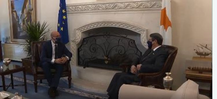 Şarl Mişel Kipr Prezidenti ilə görüşüb