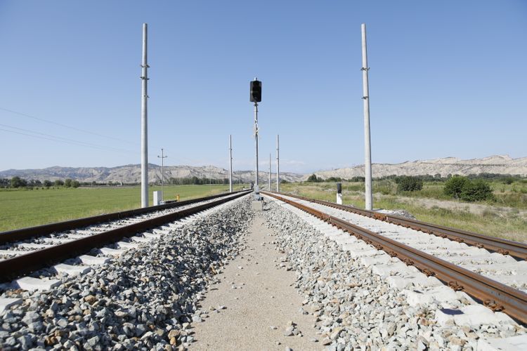 Железная дорога до Габалы будет сдана в эксплуатацию до конца этого года - ФОТО