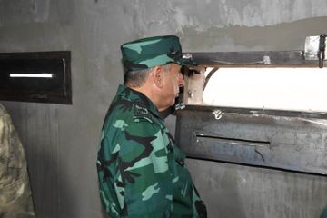 Магеррам Алиев и Эльчин Гулиев побывали в воинских частях и подразделениях отдельной пограндивизии «Газах»