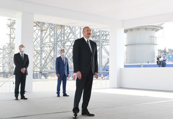 Prezident İlham Əliyev “Abşeron” yatağının dəniz əməliyyatlarının təməlqoyma mərasimində iştirak edib - YENİLƏNİB-1