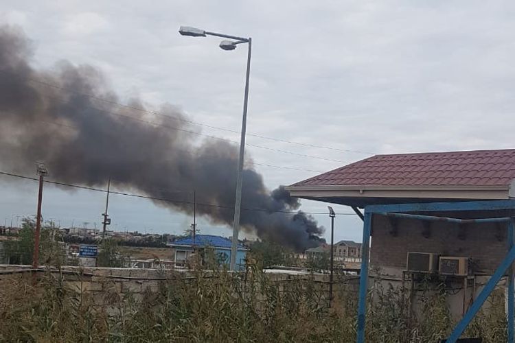 Пожар на открытой местности в Сабунчи потушен – ОБНОВЛЕНО - ВИДЕО