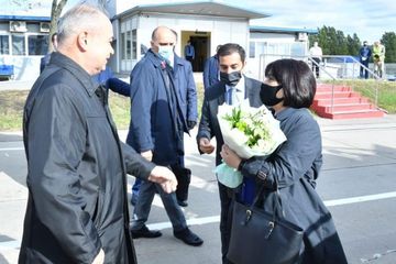 Sahibə Qafarova Rusiyaya rəsmi səfər edib
