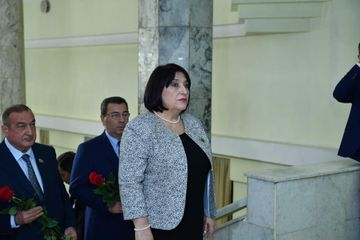 Milli Məclisin sədri Sahibə Qafarova Rusiyada rəsmi səfərdədir - FOTO