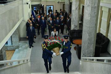 Milli Məclisin sədri Sahibə Qafarova Rusiyada rəsmi səfərdədir - FOTO