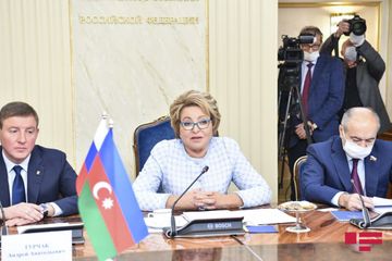 Moskvada Valentina Matviyenko və Sahibə Qafarova arasında görüş keçirilib - FOTO - YENİLƏNİB