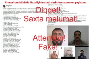 Ermənilər sosial şəbəkələrdə saxta profillərdən yalan məlumatlar yayır - FOTO