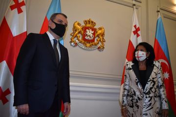 Gürcüstan Prezidenti Ceyhun Bayramovu qəbul edib