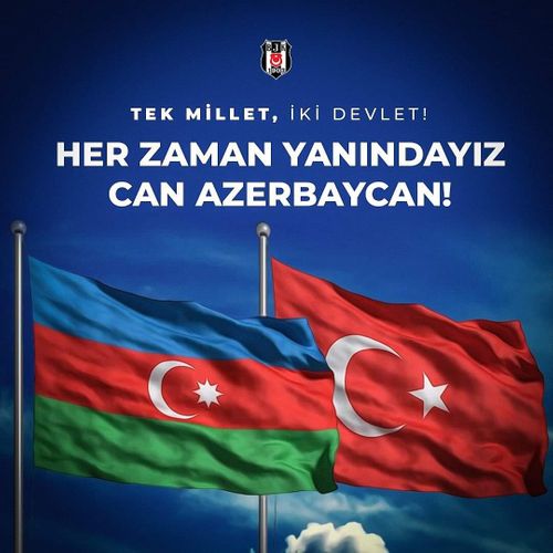 "Beşiktaş" və  "Trabzonspor" klubları Azərbaycana dəstək paylaşımı ediblər