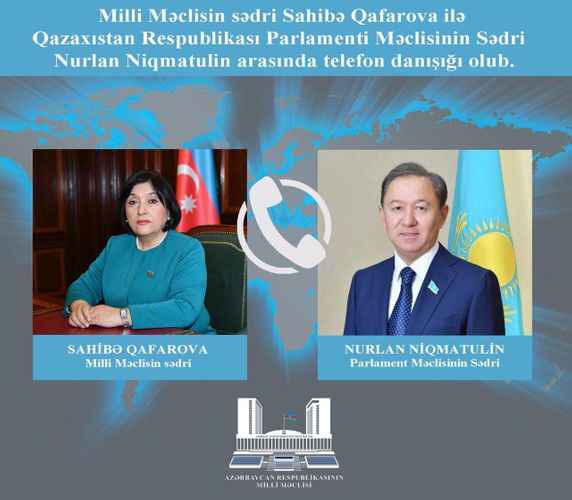 Sahibə Qafarova ilə Qazaxıstan Parlamentinin Sədri arasında telefon danışığı olub