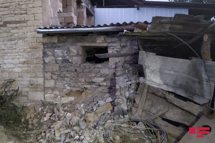 Missile launched by Armenians fell on residential houses in Azerbaijan’s Goranboy - PHOTO