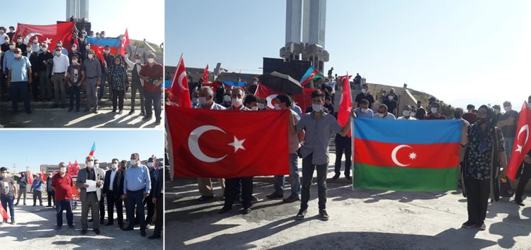 İğdırda Azərbaycana dəstək aksiyası keçirilib