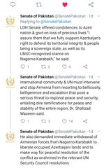  Pakistan Senatı və Senatorları Ermənistanın Azərbaycana qarşı təcavüzünü pisləyib