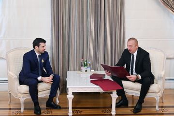 Prezident İlham Əliyev Selçuk Bayraktarı və Haluk Görgünü qəbul edib - YENİLƏNİB