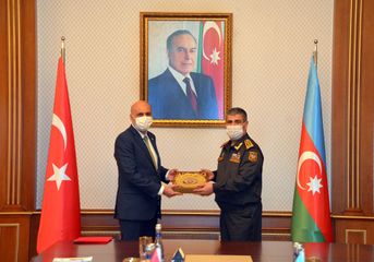 Zakir Həsənov Türkiyənin Müdafiə Sənayesi Komitəsinin sədr müavini ilə görüşüb