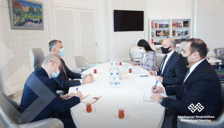 Mədəniyyət naziri Gürcüstan səfiri ilə görüşüb