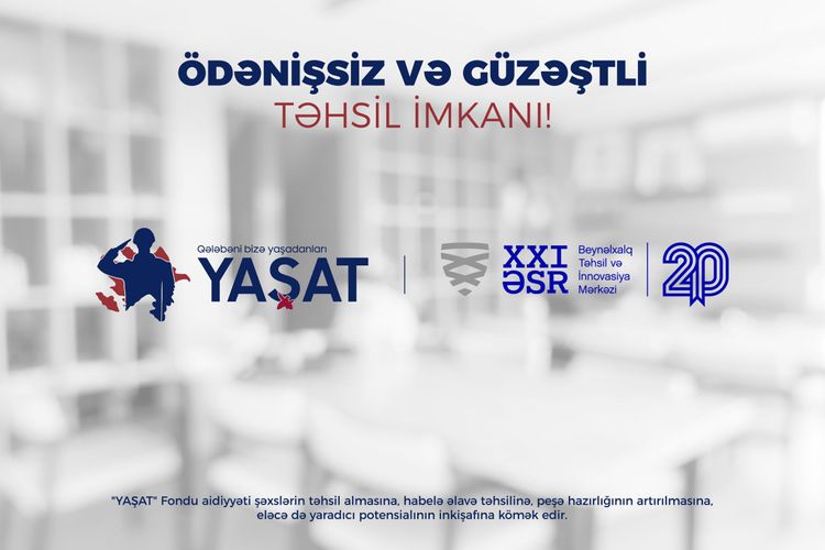 "YAŞAT" Fondu: Özəl məktəblərdə şəhid övladlarına ödənişsiz təhsil imkanı yaradılacaq