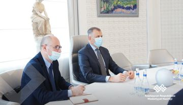 Mədəniyyət naziri Gürcüstan səfiri ilə görüşüb