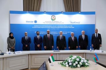 Azərbaycanda günəş elektrik stansiyasının tikintisi üzrə müqavilələr imzalanıb - FOTO