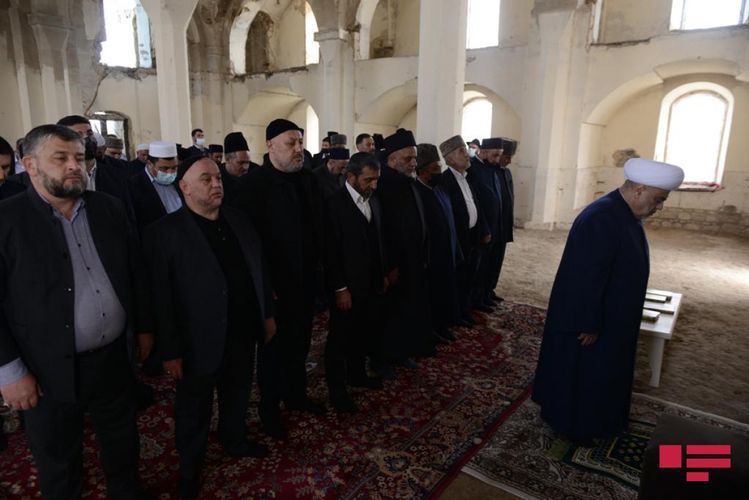 Heads of religious confessions prayed in Agdam Juma mosque
