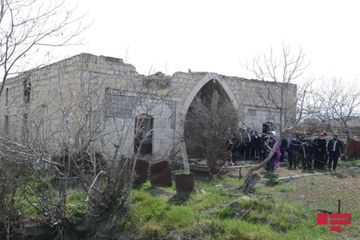 QMİ sədri və dini konfessiyaların rəhbərləri Ağdamın Qiyaslı məscidini ziyarət ediblər - FOTO