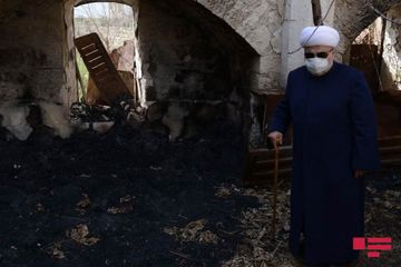 QMİ sədri və dini konfessiyaların rəhbərləri Ağdamın Qiyaslı məscidini ziyarət ediblər - FOTO