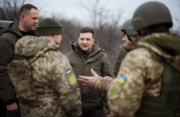 Ukrainian President visits Donbas