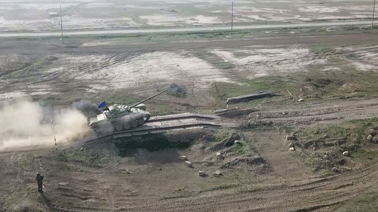 Azerbaijani MOD: Tank units carried out combat firing - VIDEO