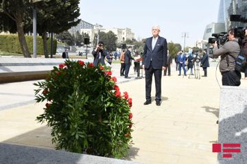 Volkan Bozkır Fəxri xiyabanı, Şəhidlər xiyabanını və “Türk şəhidliyi”ni ziyarət edib - FOTO - YENİLƏNİB