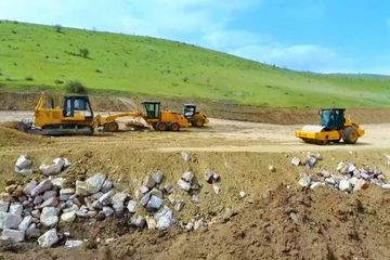 Hadrut-Cəbrayıl-Şükürbəyli yeni avtomobil yolunun tikintisi davam edir