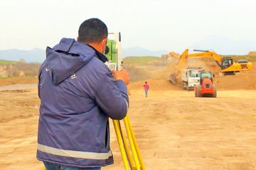 Hadrut-Cəbrayıl-Şükürbəyli yeni avtomobil yolunun tikintisi davam edir