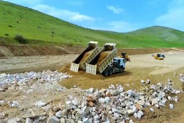 Hadrut-Cəbrayıl-Şükürbəyli yeni avtomobil yolunun tikintisi davam edir