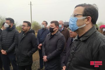 Türk Şurasına üzv dövlətlərin nümayəndə heyətləri  Ağdam şəhər Cümə məscidini ziyarət ediblər - YENİLƏNİB-1