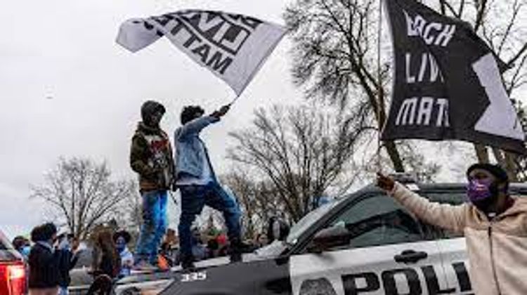 Unrest as police shoot black man near Minneapolis