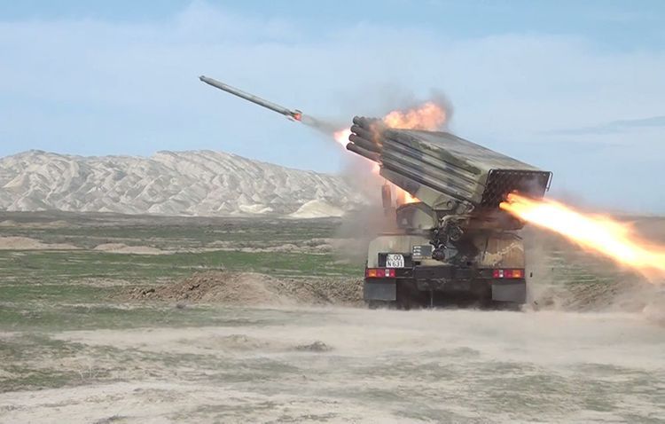 Live-fire tactical exercises of Rocket and artillery batteries of the Azerbaijan Army started - VIDEO