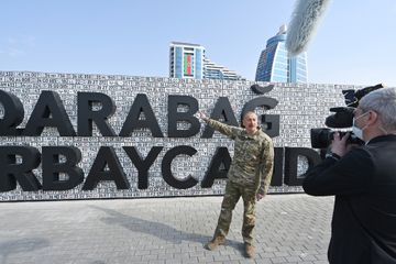 President Ilham Aliyev attended opening of Military Trophy Park in Baku - UPDATED