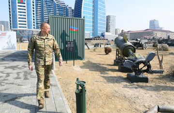 President Ilham Aliyev attended opening of Military Trophy Park in Baku - UPDATED