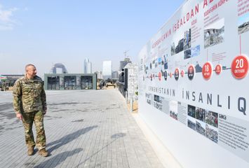 President Ilham Aliyev attended opening of Military Trophy Park in Baku - UPDATED