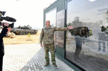 President Ilham Aliyev attended opening of Military Trophy Park in Baku - UPDATED