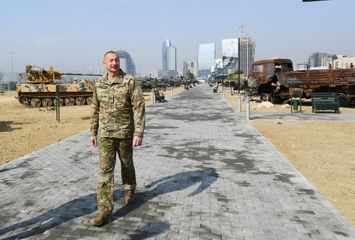 President Ilham Aliyev attended opening of Military Trophy Park in Baku - UPDATED