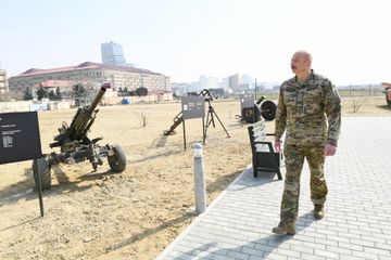President Ilham Aliyev attended opening of Military Trophy Park in Baku - UPDATED