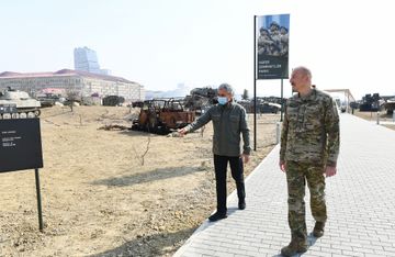 President Ilham Aliyev attended opening of Military Trophy Park in Baku - UPDATED