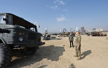 President Ilham Aliyev attended opening of Military Trophy Park in Baku - UPDATED