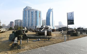 President Ilham Aliyev attended opening of Military Trophy Park in Baku - UPDATED