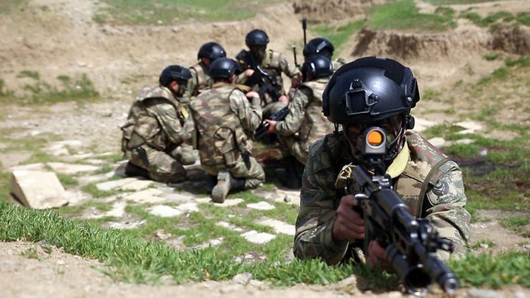 Training exercises were held in the peacekeeping units of the Azerbaijan Army  - VIDEO