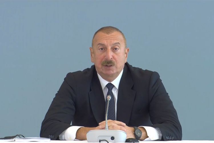 Azerbaijani President:"Those fortifications  those huge  hundred millions of dollars investments  in mining in the building  these defence lines, Armenia was doing it in order to keep these lands under occupation forever"